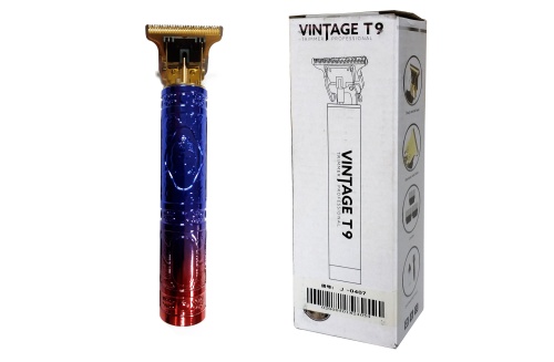 Триммер машинка для стрижки волос Professional Trimmer VINTAGE T9 J-407 аккумуляторный фото 6