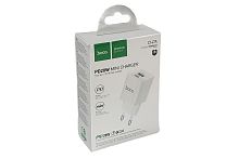 Сетевое зарядное устройство Hoco C147A, USB + Type-C порт 5V 3,0A, PD20W