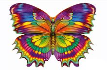 Крылья Бабочки Mega Toys MT08001, разноцветный полиэстер, размер 115х85 см