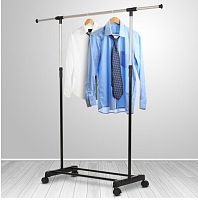 Напольная вешалка для одежды YX Hanger 80*42*(80-160), 1 штанга, нагрузка 15 кг 