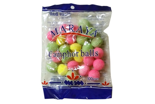 Камфорные шарики MARAYA Camphor balls от моли, в пакете, 100 г 