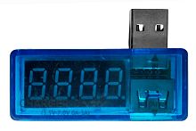 USB тестер измерения напряжения и силы тока 3,5-7 B, 0-3А