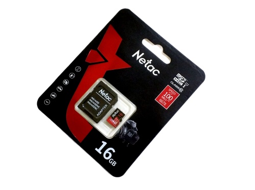 Карта памяти Netac MicroSDHC 16Gb P500 Extreme Pro Class 10 UHS-I U1 V10 (100 Mb/s) + SD адаптер фото 3