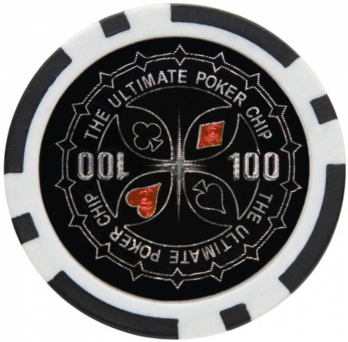 Набор для покера Ultimate POKER GAME SET в алюминиевом кейсе, 300 фишек + 2 колоды карт + 5 кубиков фото 3