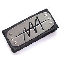 АНИМЕ Naruto Наруто ПОВЯЗКА на голову Отступника деревни Скрытой травы, металл на ткани