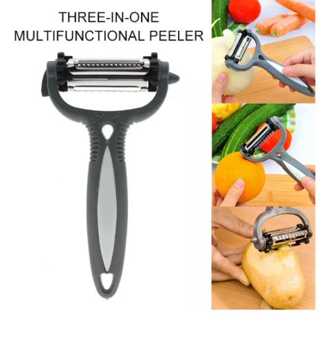 Овощечистка с 3-мя поворотными лезвиями 3 in 1 MULTIFUNCTIONAL PEELER на блистере