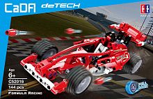 Конструктор CaDA deTECH "Гоночный автомобиль F1" инерционный C52016W, 144 детали