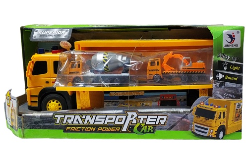 Набор строительный машин Трейлер + 2 машины 1188-22, Свет, Звук, 40 см