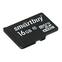 Карта памяти Smartbuy MicroSDHC 16Gb Class 10 USH-I без адаптера SD