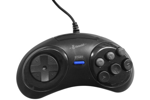Джойстик 8bit Controller (форма Sega) 15р BLACK широкий разъем, черный Джойстик 8bit Controller (форма Sega) 15р BLACK широкий разъем, черный