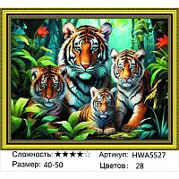 Алмазная мозаика Painting Diamond HWA5527, холст на подрамнике, круглые стразы, 40x50 см