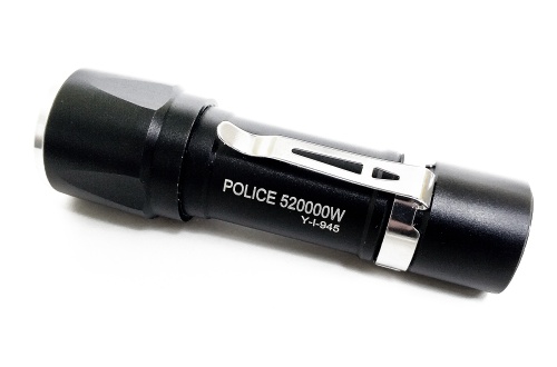 Фонарь ручной светодиодный POLICE 520000W на батарейках ААА х 3 шт, Ø 3 см, длина 10,5 см фото 4