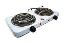 Плита настольная электрическая 2 конфорки СПИРАЛЬ RAF R8020B 2000Вт 