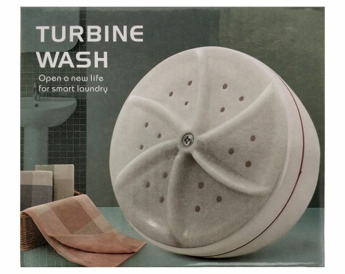Портативная мини-стиральная машина TURBINE WASH, питание USB 5В, мощность 60ВТ  фото 5