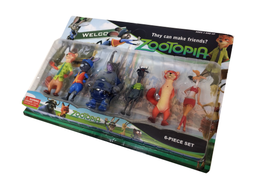 НАБОР Фигурок Зверополис ZOOTOPIA, 10 см, 6 штук на блистере фото 3
