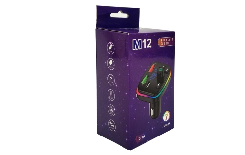 FM-модулятор M12 CAR MP3 Wireless Car Kit 3.1A фото 8
