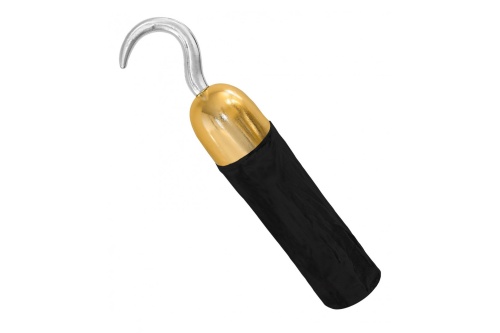 Крюк Пирата золотой 09833, пластик, черная ткань, размер 21*11 см