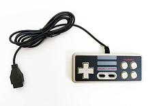 Джойстик Dendy Controller NES (квадратный) 9р узкий разъем (серый)