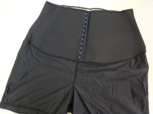 Утягивающие шорты для фитнеса "САУНА", цвет Черный, размер S (р.42, 65-70)