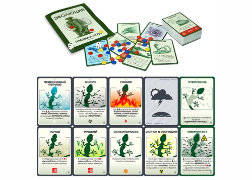 Настольная печатная игра "ЭВОЛЮЦИЯ" база   фото 6