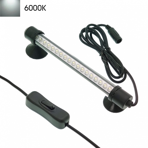 Лампа аквариумная Огонек OG-LDP01 Белый холодный 6000К, 18 диодов, размер 180*20 мм