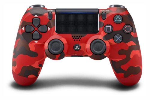 Джойстик PS4 Controller Wireless Dual Shock (Сhina) (G2) Camouflag Red (хаки красный) беспроводной