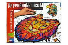 Фигурный деревянный пазл ОРЕЛ, размер 21 х 14,8 см (А5 формат)