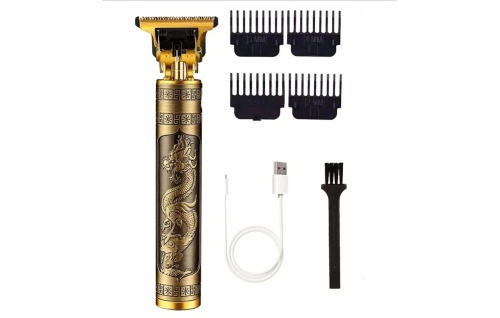 Триммер машинка для стрижки волос Professional Trimmer VINTAGE T9 J-408 аккумуляторный фото 5