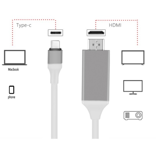 Кабель Орбита OT-AVW49 штекер HDMI - штекер TYPE-C, длина 2м фото 4