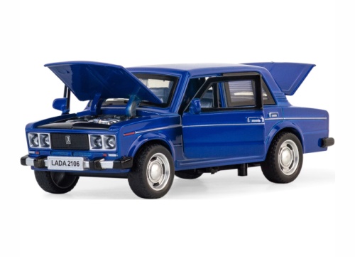 Машина Лада LADA 2106 металлическая 1:24, 10х5х5,5 см 12шт/уп фото 7