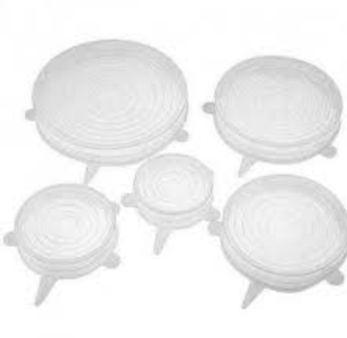 Набор силиконовых крышек SILICONE SEALING LIDS, 6 штук, цвет Прозрачный фото 3