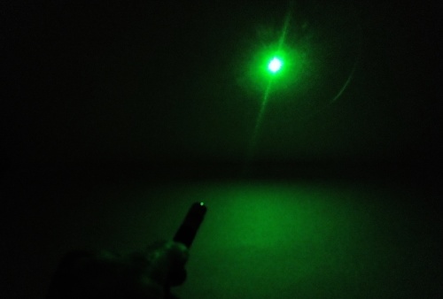 Лазерная указка Green Laser Pointer SD-03-2 без насадок, зеленый луч фото 3
