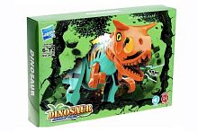 Конструктор Фигурка Динозавр КОРИЧНЕВО-ЗЕЛЕНЫЙ Zuanma DINOSAUR WORLD 042-1 со звуком