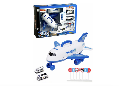 Набор Грузовой Самолет Полиции POLICE DREAMLINER. 1:64 фото 3