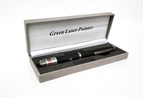 Лазерная указка Green Laser Pointer SD-03-2 без насадок, зеленый луч фото 7