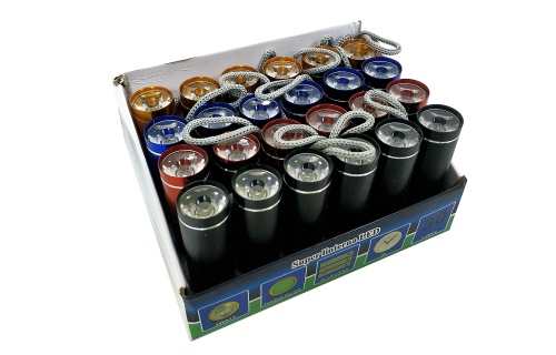 Фонарик ручной компактный светодиодный LED на 3-х батарейках типа ААА, 10 см фото 8