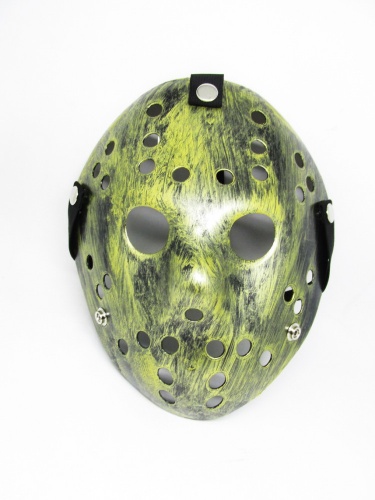 Маска хоккеиста Джейсона Вурхиза бронзовая пластик, без размера