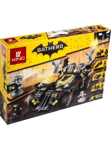 Конструктор King BATHERO "Крутой Бэтмобиль" 87045, 1496 деталей