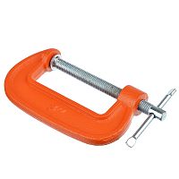 Струбцина G-образная 75мм (3") ЕРМАК, размер 3,7х7,2х2 см