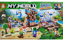 Конструктор Майнкрафт ШТАБ 4в1 66036 666 My World, 177-179 деталей, набор 4 штуки