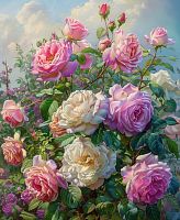 Алмазная мозаика Painting Diamond WB11884, холст на подрамнике, круглые стразы, 40x50 см