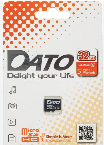 Карта памяти Dato Class MicroSDHC 32Gb Class 10 без адаптера SD