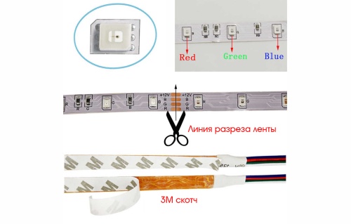 Светодиодная лента с пультом Огонек OG-LDL14 LED SMD 5 метров в коробке фото 9