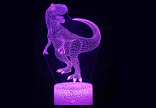 Светильник ночник "Тиранозавр" на подставке, LED, пульт, сенсорный Светильник ночник "Тиранозавр" на подставке, LED, пульт, сенсорный