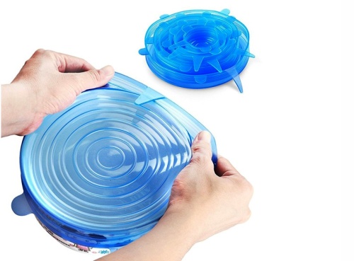 Набор силиконовых крышек SILICONE SEALING LIDS, 6 штук, цвет Синий 680575 фото 3