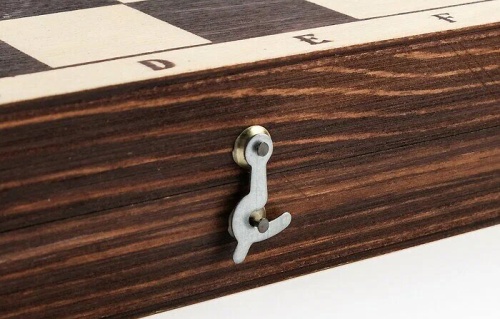 Настольная игра ШАХМАТЫ парафинированные с темной доской 29*14,5*3,8 см (ОЛ) фото 2