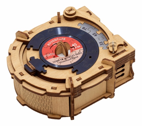 Головоломка "Квестбокс: Патефон" деревянная Головоломка "Квестбокс: Патефон" деревянная