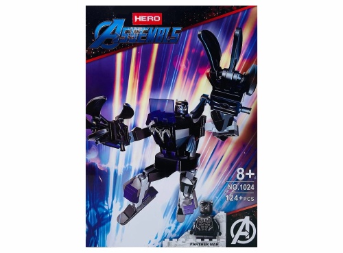 Конструктор SUPER HERO "Супергерои: Черная Пантера" 1024, 124 детали Конструктор SUPER HERO "Супергерои: Черная Пантера" 1024, 124 детали