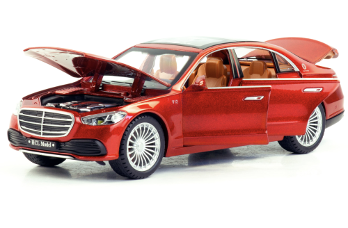 Машина Mercedes-Benz S-Class W223 DIE-CAST 1:24 металлический 20*10*8 см фото 2