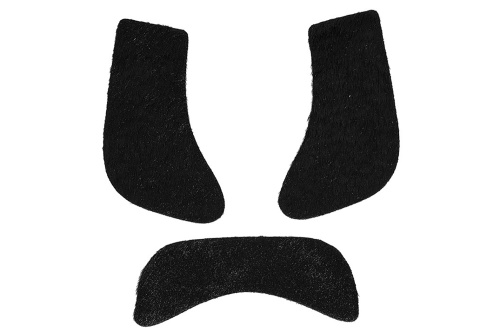 Бакенбарды и усы 2607B, черные, синтетическое волокно, размер 12*9 см